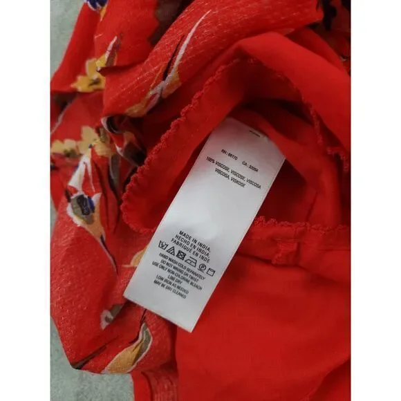 47 of 52 Conversations Anthropologie Floral Off Shoulder Midi Dress Womens 0 - Picture 12 of 12